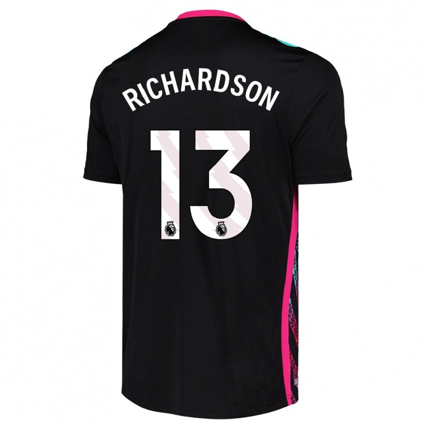 Danxen Mænd Adam Richardson #13 Sort Hvid Målmandstrøje 2025/26 Trøje T-shirt
