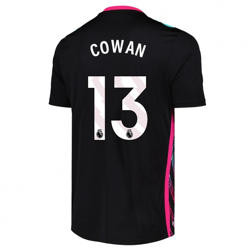 Danxen Mænd Joe Cowan #13 Sort Hvid Målmandstrøje 2025/26 Trøje T-shirt