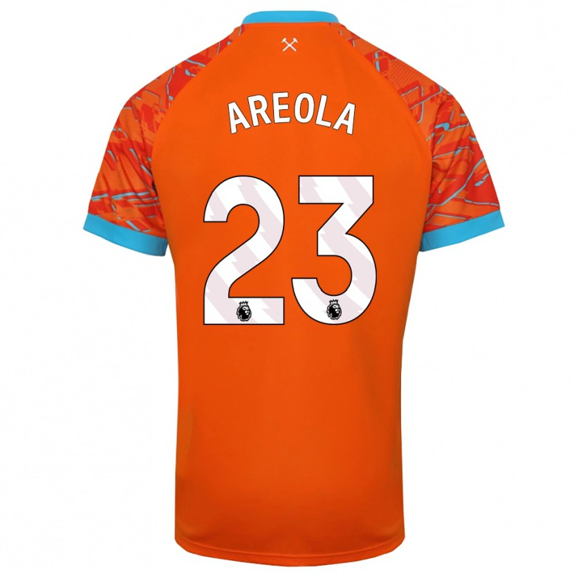 Danxen Mænd Alphonse Areola #23 Orange Hvid Målmandstrøje 2025/26 Trøje T-shirt
