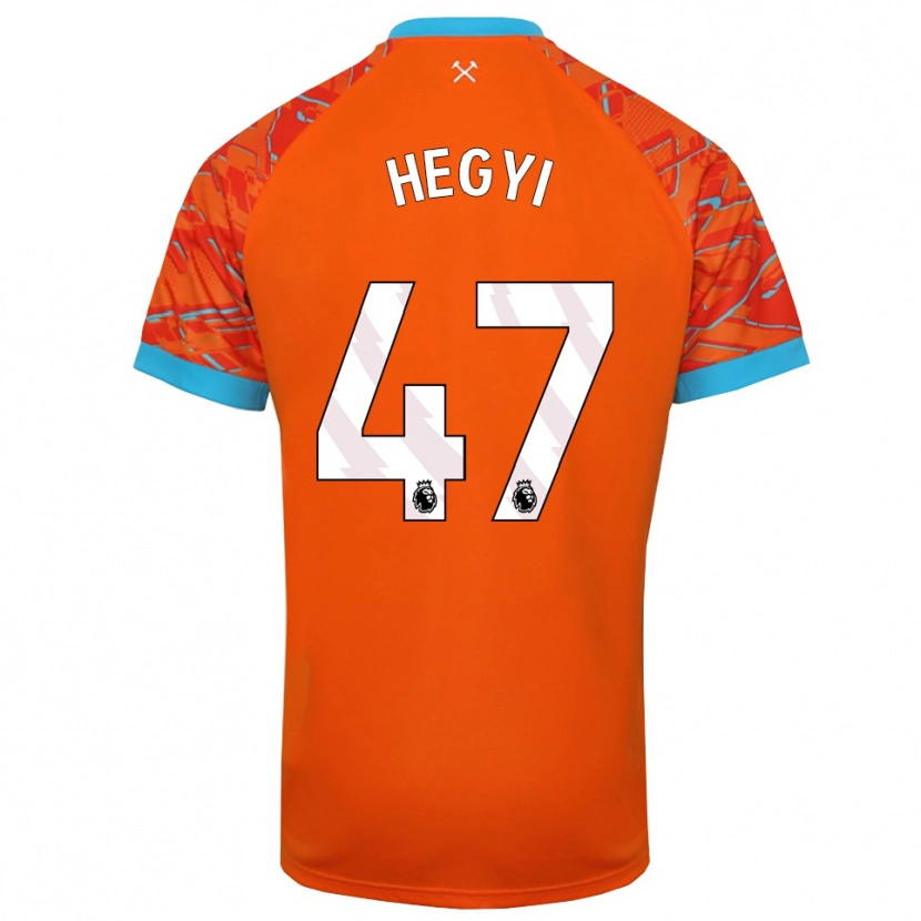Danxen Mænd Krisztián Hegyi #47 Orange Hvid Målmandstrøje 2025/26 Trøje T-shirt