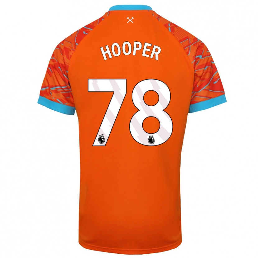 Danxen Mænd Finley Hooper #78 Orange Hvid Målmandstrøje 2025/26 Trøje T-shirt