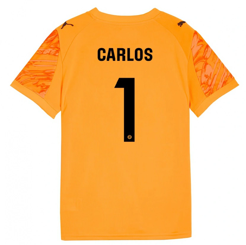 Danxen Mænd Juan Carlos #1 Orange Sort Målmandstrøje 2025/26 Trøje T-shirt