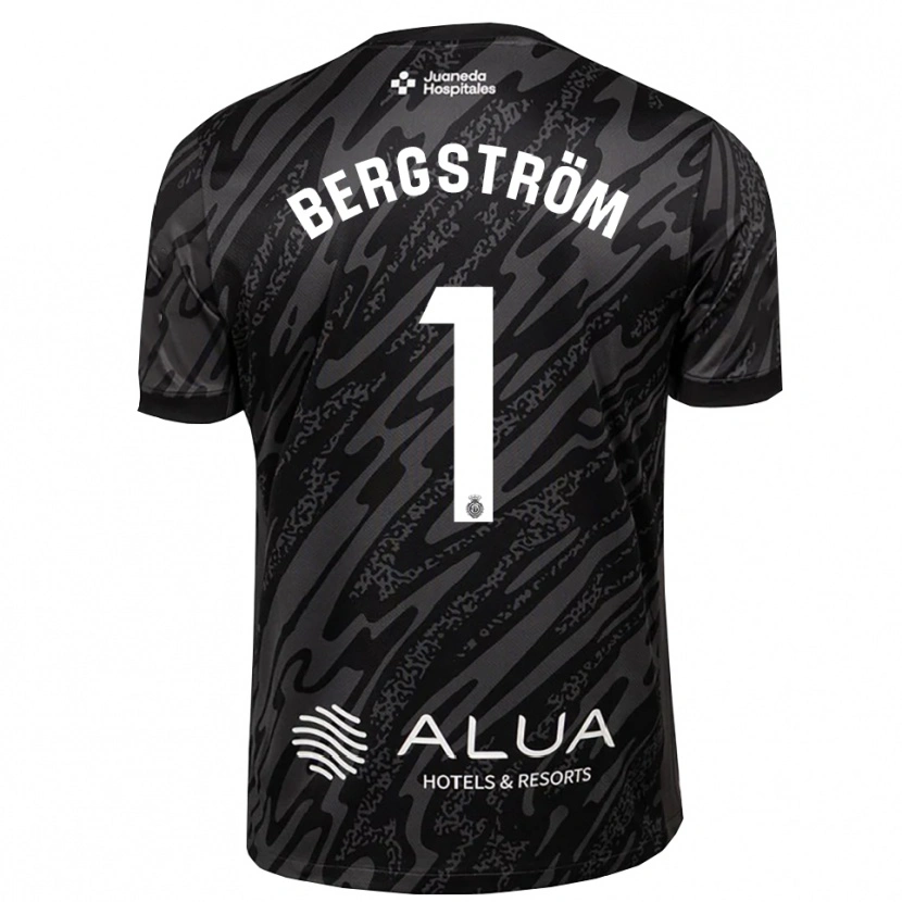 Danxen Mænd Lucas Bergström #1 Mørk Grå Sort Målmandstrøje 2025/26 Trøje T-shirt