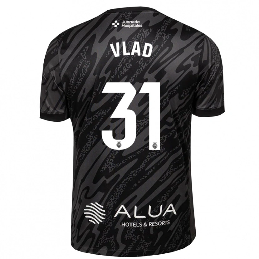 Danxen Mænd Rares Vlad #31 Mørk Grå Sort Målmandstrøje 2025/26 Trøje T-shirt