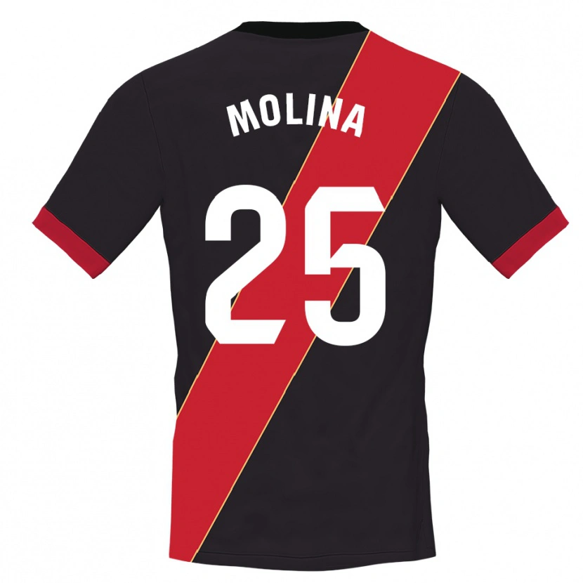 Danxen Mænd Adrián Molina #25 Sort Rød Målmandstrøje 2025/26 Trøje T-shirt