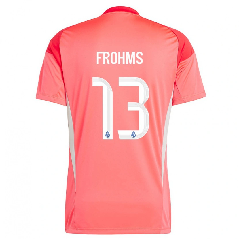 Danxen Mænd Merle Frohms #13 Orange Rød Hvid Målmandstrøje 2025/26 Trøje T-shirt