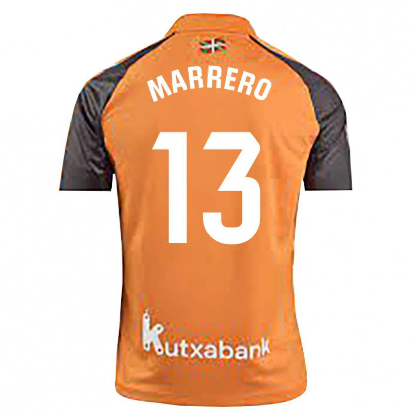 Danxen Mænd Unai Marrero #13 Sort Orange Målmandstrøje 2025/26 Trøje T-shirt