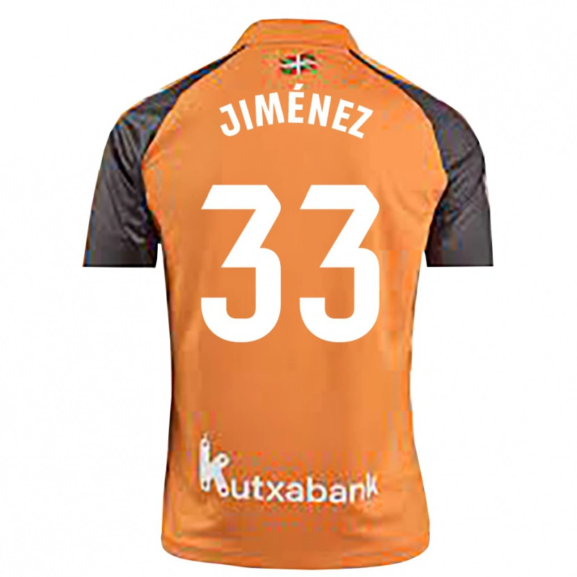 Danxen Mænd Javier Jiménez #33 Sort Orange Målmandstrøje 2025/26 Trøje T-shirt