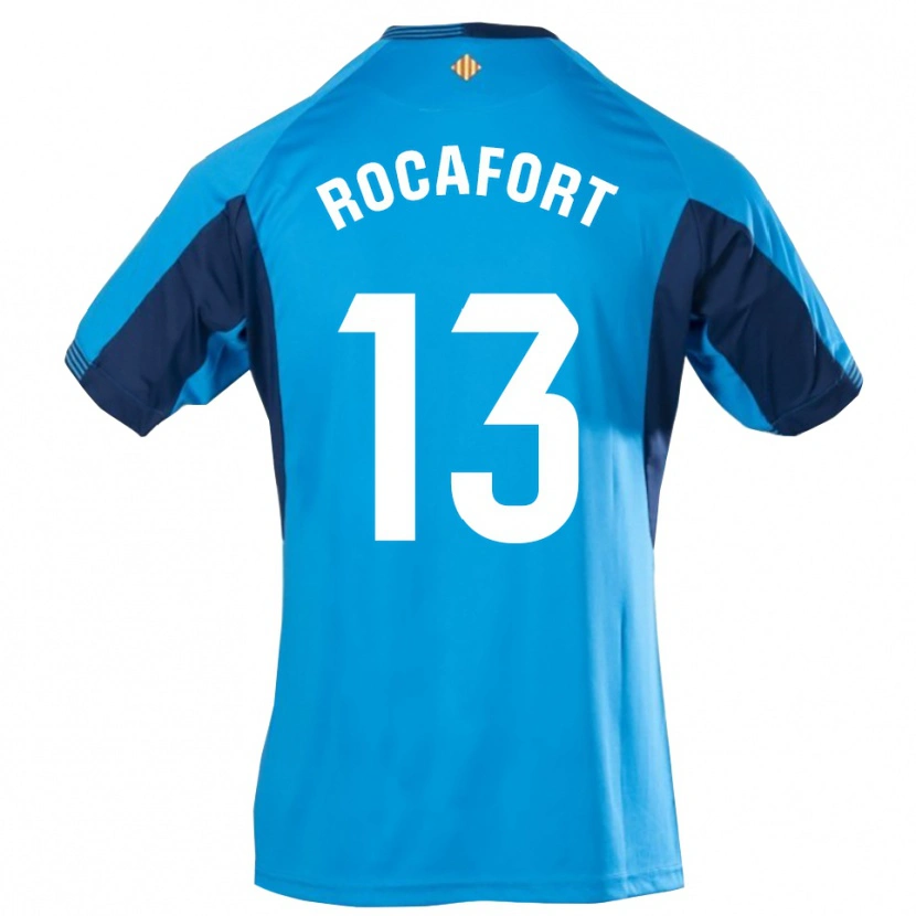 Danxen Mænd Rodrigo Rocafort #13 Blå Hvid Målmandstrøje 2025/26 Trøje T-shirt