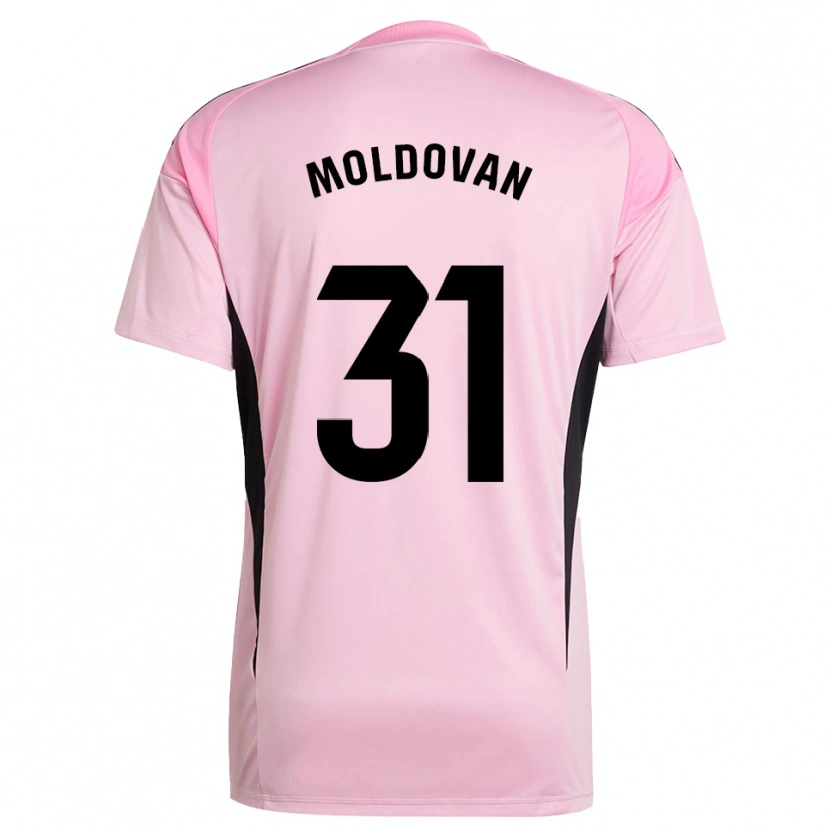 Danxen Mænd Horațiu Moldovan #31 Pink Sort Målmandstrøje 2025/26 Trøje T-shirt