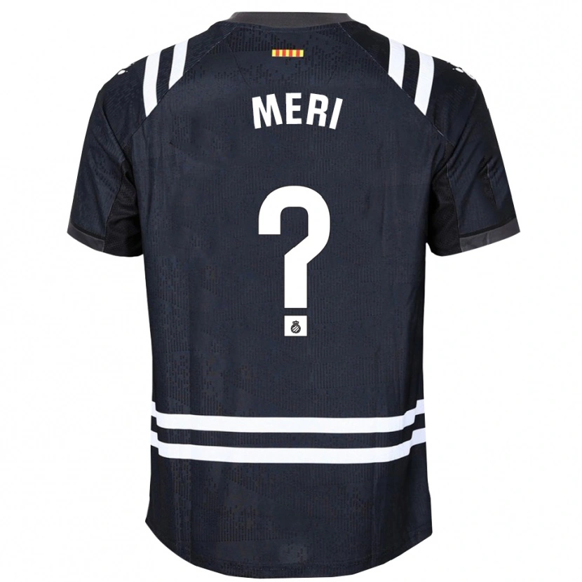 Danxen Mænd Meritxel Muñoz Alsina #0 Sort Hvid Målmandstrøje 2025/26 Trøje T-shirt