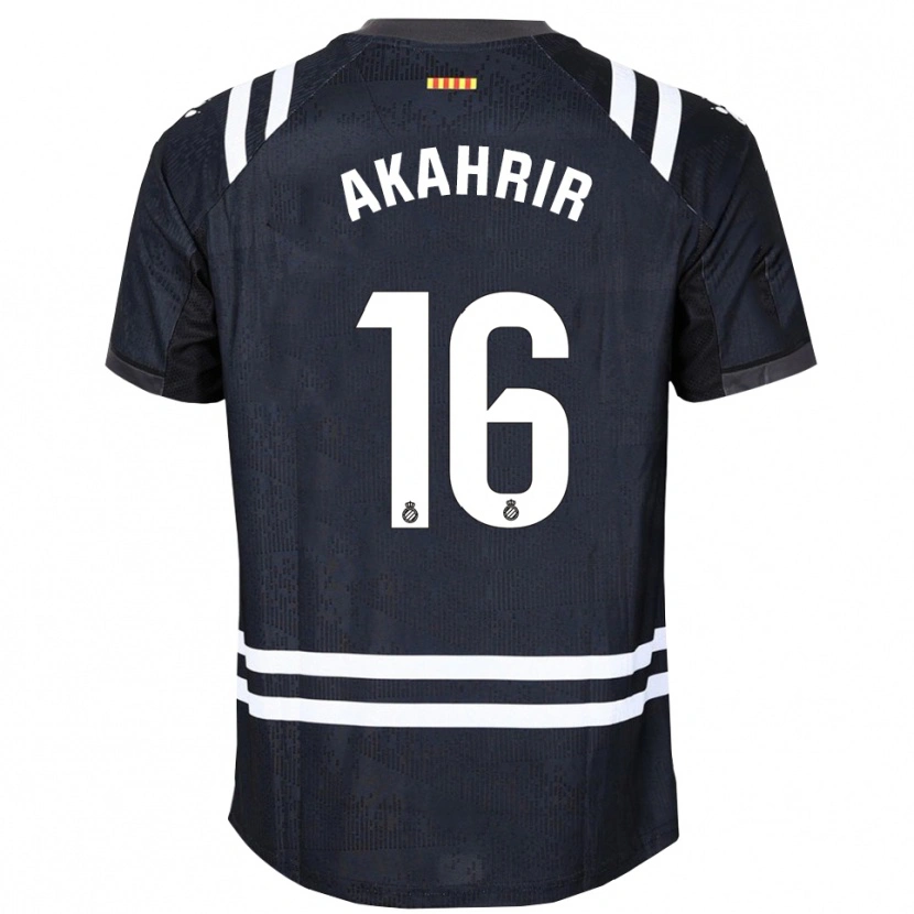 Danxen Mænd Mohamed Akahrir #16 Sort Hvid Målmandstrøje 2025/26 Trøje T-shirt