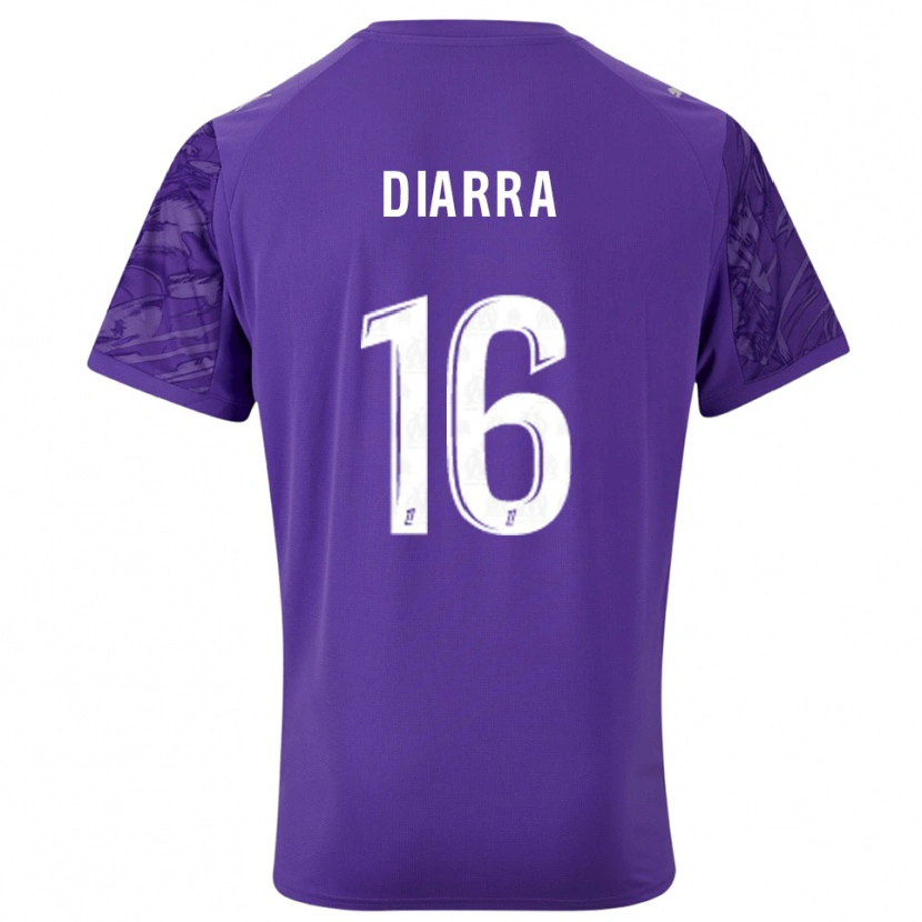 Danxen Mænd Cheick Diarra #16 Lilla Hvid Målmandstrøje 2025/26 Trøje T-shirt