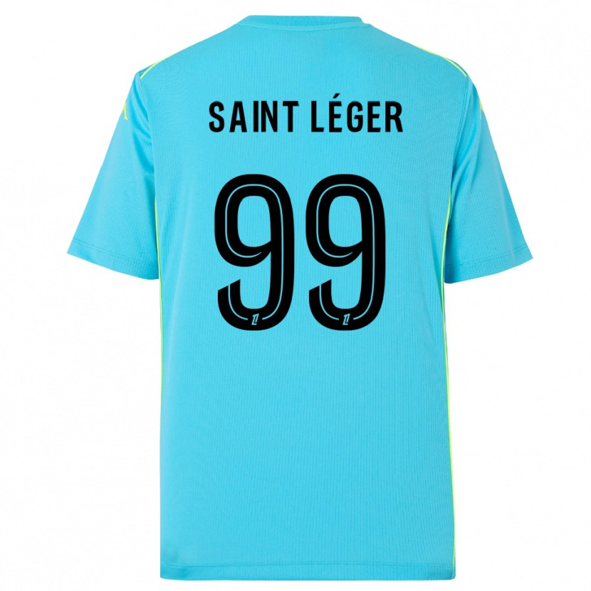 Danxen Mænd Maureen Saint Léger #99 Himmelblå Sort Målmandstrøje 2025/26 Trøje T-shirt