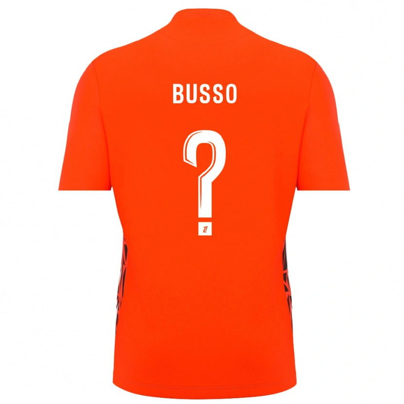 Danxen Mænd Louise Busso #0 Orange-Hvid Målmandstrøje 2025/26 Trøje T-shirt
