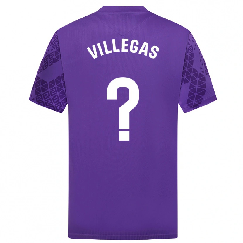 Danxen Mænd Sergio Villegas #0 Lilla Hvid Målmandstrøje 2025/26 Trøje T-shirt