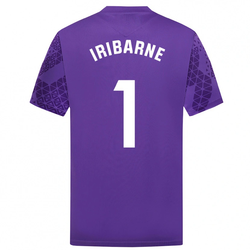 Danxen Mænd Bruno Iribarne #1 Lilla Hvid Målmandstrøje 2025/26 Trøje T-shirt