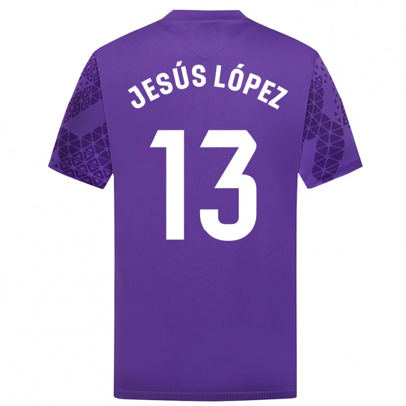 Danxen Mænd Jesús López #13 Lilla Hvid Målmandstrøje 2025/26 Trøje T-shirt