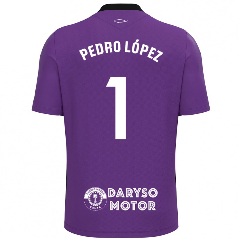 Danxen Mænd Pedro López #1 Lilla Hvid Målmandstrøje 2025/26 Trøje T-shirt