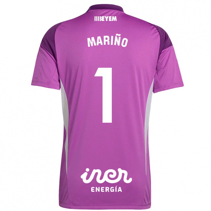 Danxen Mænd Diego Mariño #1 Lilla Lilla Målmandstrøje 2025/26 Trøje T-shirt