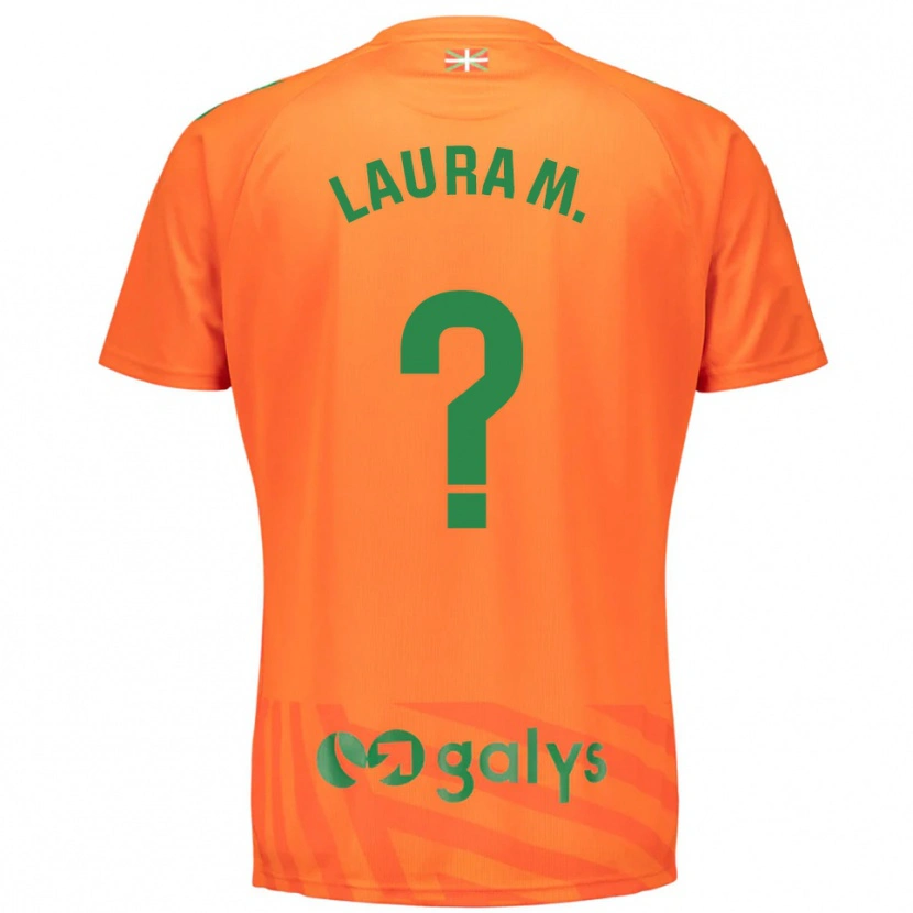 Danxen Mænd Laura Marti Enseñat #0 Orange Grøn Målmandstrøje 2025/26 Trøje T-shirt