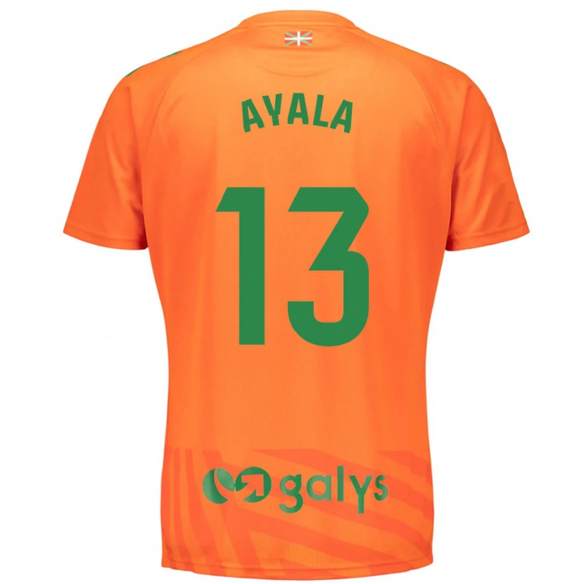 Danxen Mænd Unai Ayala #13 Orange Grøn Målmandstrøje 2025/26 Trøje T-shirt