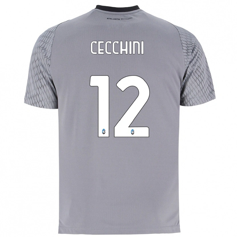 Danxen Mænd Filippo Cecchini #12 Grå Blå Rød Målmandstrøje 2025/26 Trøje T-shirt