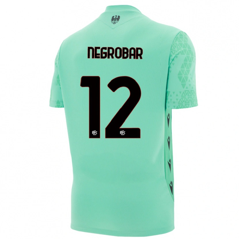Danxen Mænd Lucas Negrobar #12 Mint Blå Sort Målmandstrøje 2025/26 Trøje T-shirt