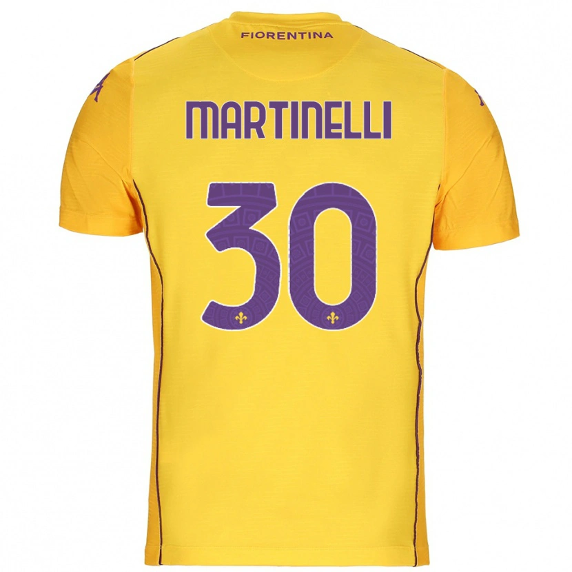 Danxen Mænd Tommaso Martinelli #30 Orange Gul Lilla Målmandstrøje 2025/26 Trøje T-shirt