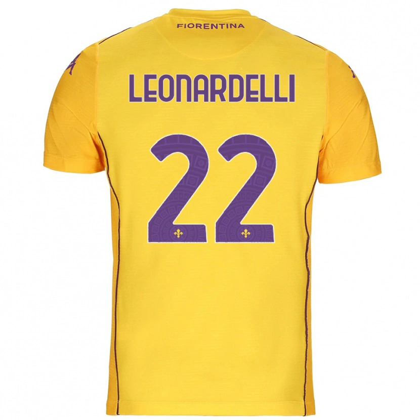 Danxen Mænd Pietro Leonardelli #22 Orange Gul Lilla Målmandstrøje 2025/26 Trøje T-shirt