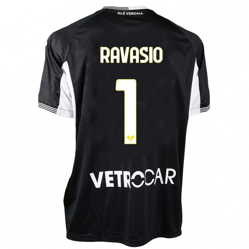 Danxen Mænd Manuel Ravasio #1 Sort Hvid Målmandstrøje 2025/26 Trøje T-shirt