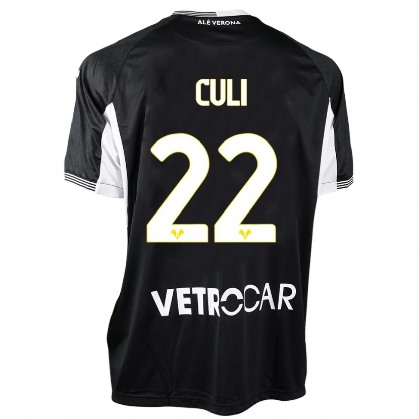 Danxen Mænd Daniel Culi #22 Sort Hvid Målmandstrøje 2025/26 Trøje T-shirt