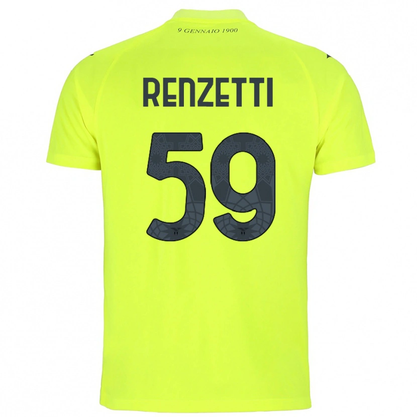 Danxen Mænd Davide Renzetti #59 Fluorescerende Grøn Målmandstrøje 2025/26 Trøje T-shirt