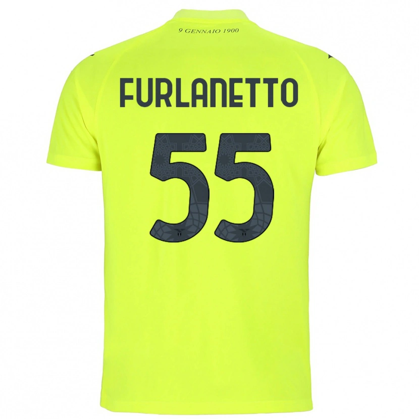 Danxen Mænd Alessio Furlanetto #55 Fluorescerende Grøn Målmandstrøje 2025/26 Trøje T-shirt