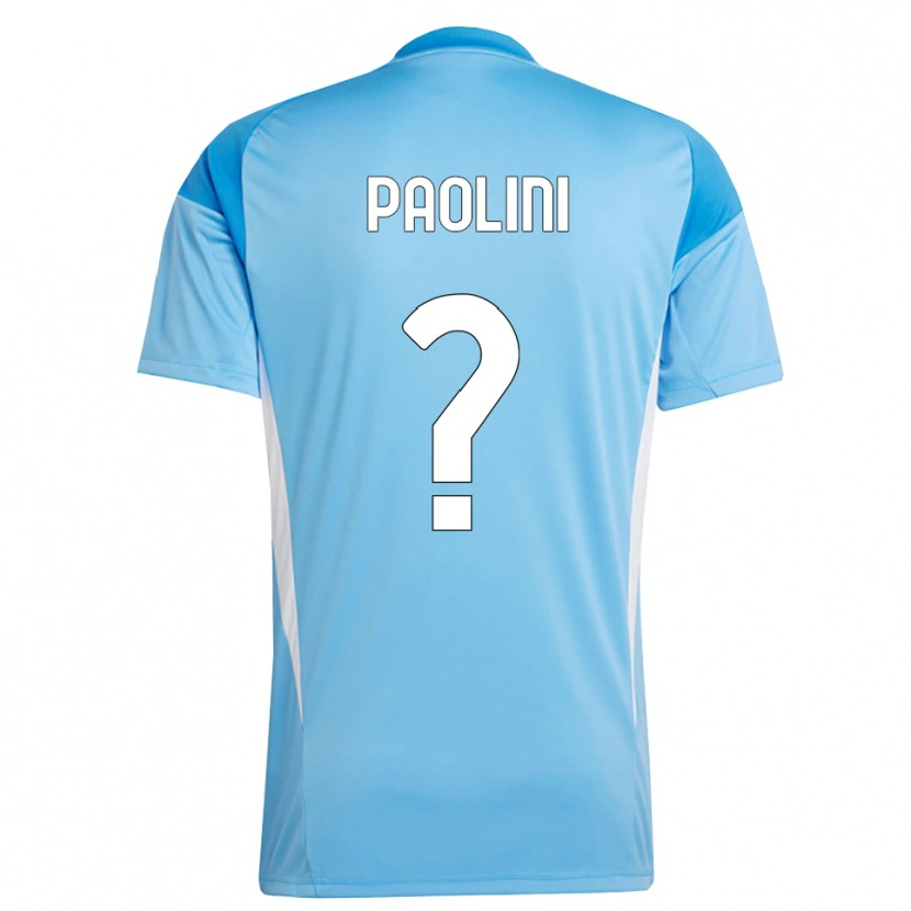 Danxen Mænd Andrea Paolini #0 Himmelblå Hvid Målmandstrøje 2025/26 Trøje T-shirt
