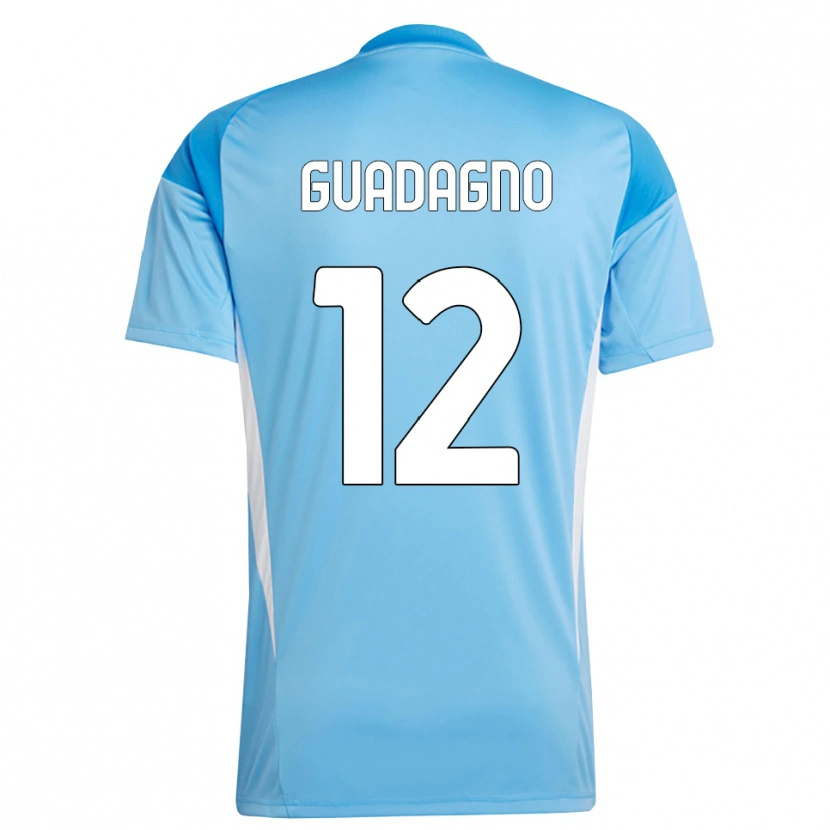 Danxen Mænd Johan Guadagno #12 Himmelblå Hvid Målmandstrøje 2025/26 Trøje T-shirt