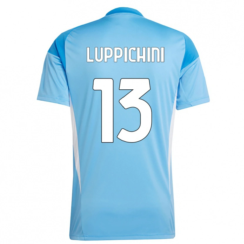 Danxen Mænd Matteo Luppichini #13 Himmelblå Hvid Målmandstrøje 2025/26 Trøje T-shirt