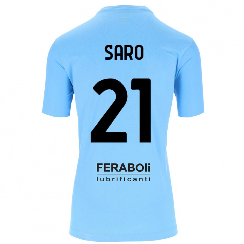 Danxen Mænd Gianluca Saro #21 Himmelblå Sort Målmandstrøje 2025/26 Trøje T-shirt