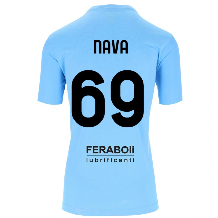 Danxen Mænd Lapo Nava #69 Himmelblå Sort Målmandstrøje 2025/26 Trøje T-shirt