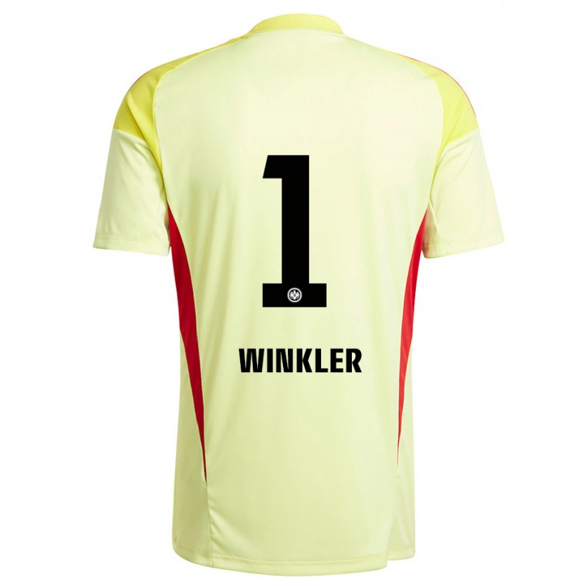 Danxen Mænd Sophia Winkler #1 Lysegul Sort Målmandstrøje 2025/26 Trøje T-shirt