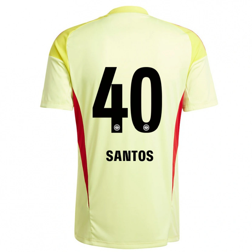 Danxen Mænd Kauã Santos #40 Lysegul Sort Målmandstrøje 2025/26 Trøje T-shirt
