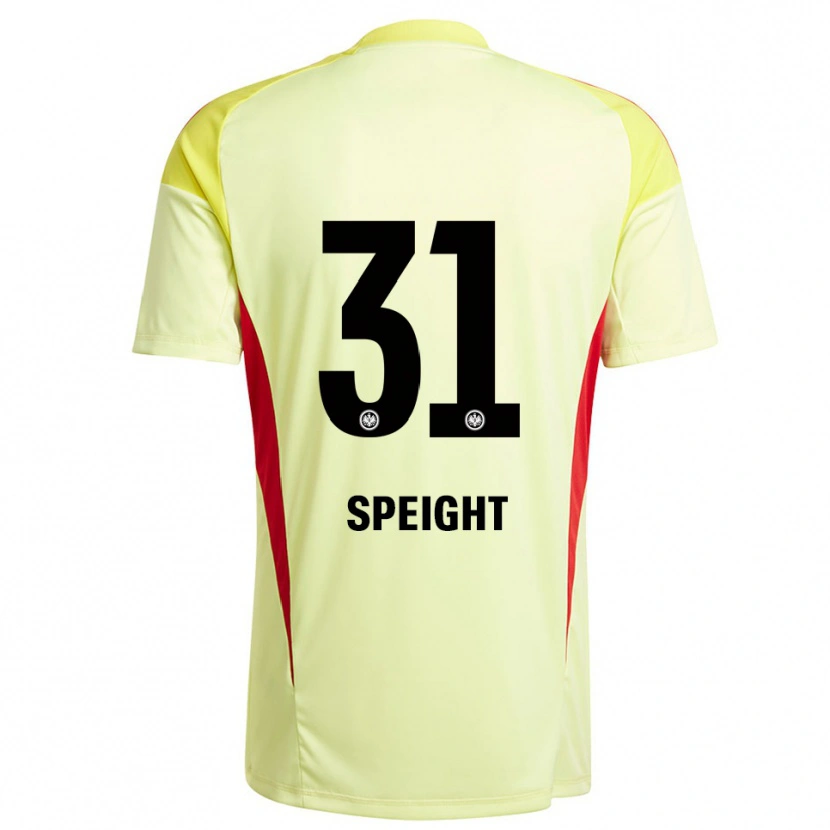 Danxen Mænd Benjamin Speight #31 Lysegul Sort Målmandstrøje 2025/26 Trøje T-shirt