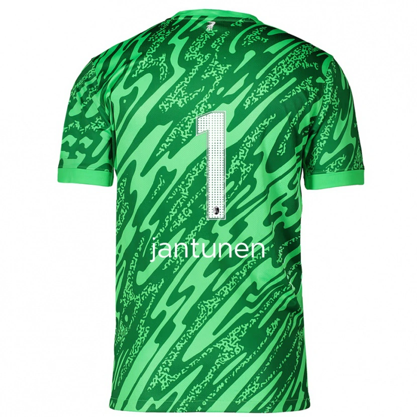 Danxen Mænd Jaaso Jantunen #1 Grøn Hvid Målmandstrøje 2025/26 Trøje T-shirt