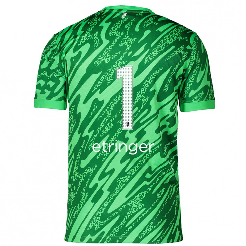 Danxen Mænd Elias Etringer #1 Grøn Hvid Målmandstrøje 2025/26 Trøje T-shirt