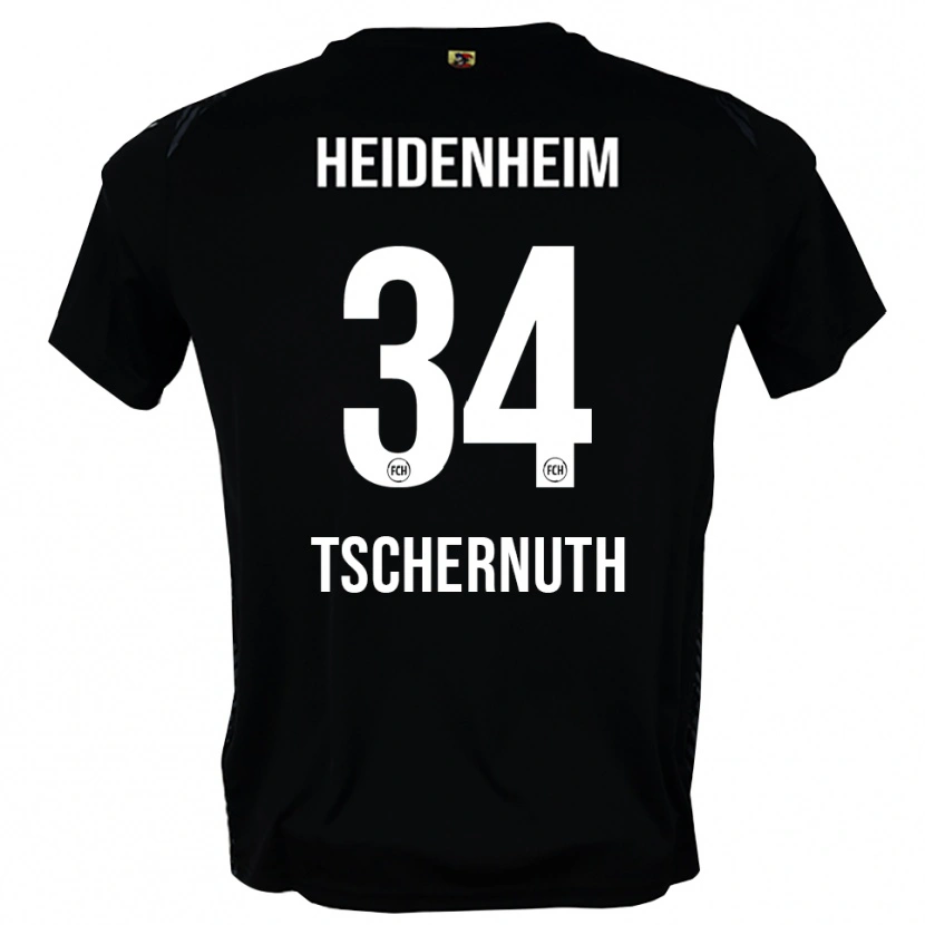 Danxen Mænd Paul Tschernuth #34 Mørkegrå Sort Målmandstrøje 2025/26 Trøje T-shirt