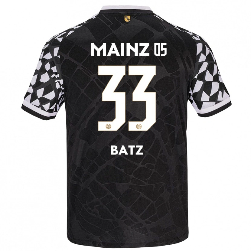 Danxen Mænd Daniel Batz #33 Sort Hvid Målmandstrøje 2025/26 Trøje T-shirt