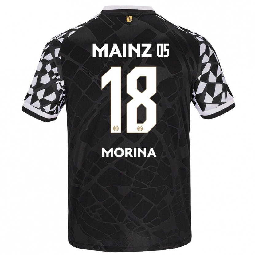 Danxen Mænd Genti Morina #18 Sort Hvid Målmandstrøje 2025/26 Trøje T-shirt