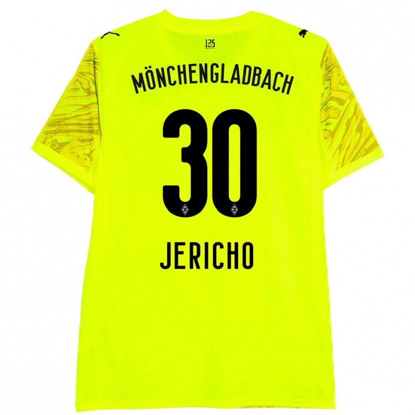 Danxen Mænd Aidan Jericho #30 Gul Sort Målmandstrøje 2025/26 Trøje T-shirt
