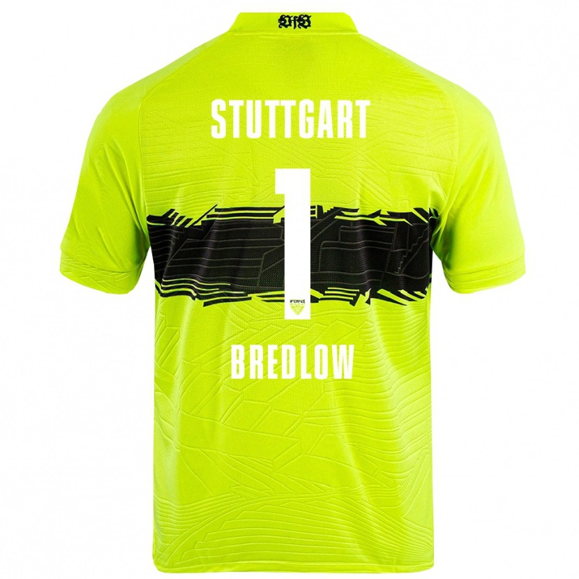 Danxen Mænd Fabian Bredlow #1 Grøn Gul Sort Målmandstrøje 2025/26 Trøje T-shirt