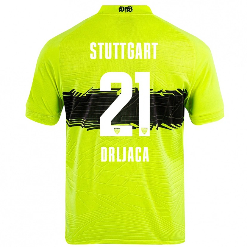 Danxen Mænd Stefan Drljaca #21 Grøn Gul Sort Målmandstrøje 2025/26 Trøje T-shirt